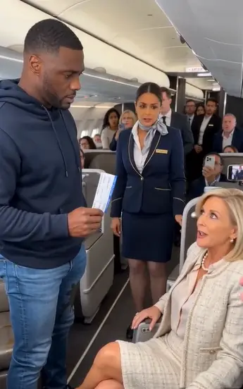 White Woman Snatched Black CEO’s Seat — Then Froze When He Said: “I Own This Airline”