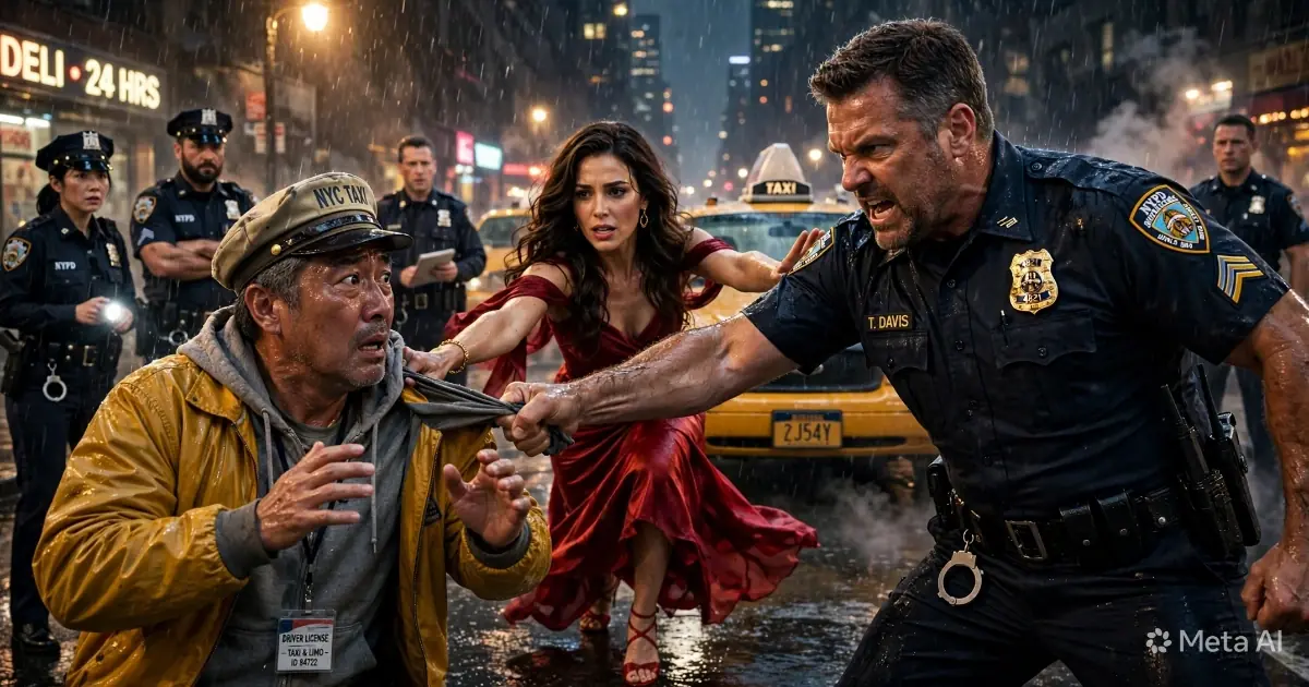 The moment Sergeant Tom Davis grabbed the taxi driver by the collar, Captain Sarah Johnson stopped being a passenger.