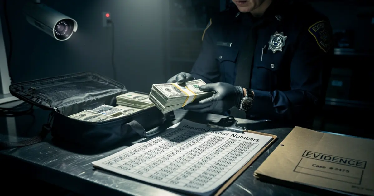 The Officer Confiscated Two Thousand Dollars From My Jacket, But The Serial Numbers Already Sat In A County Vault