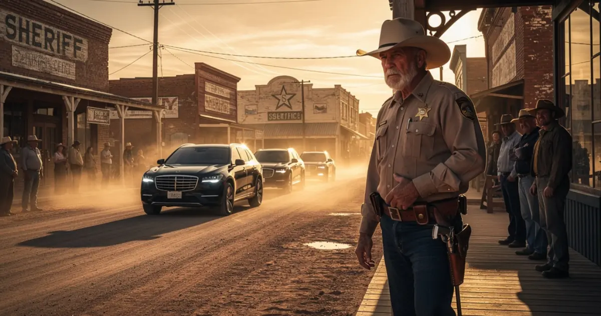 Sheriff Harlan Slammed My Grandfather Across The Floor, Until Three Black Vehicles Killed Their Engines Outside