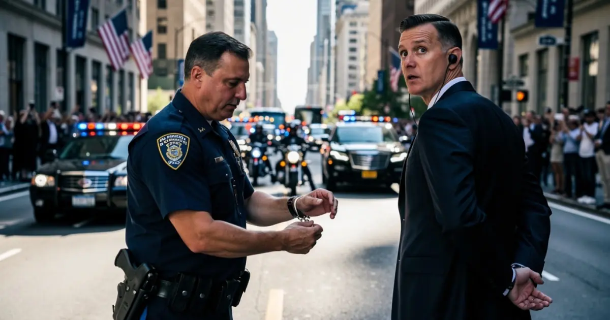 The Local Officer Handcuffed The Federal Advance Agent While The President's Convoy Approached The Unsecured Highway Junction