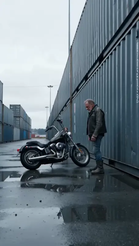 A Terrified Girl Ran to an Elderly Biker at a Deserted Harbor Crying, “He Took Me!”—But After Vance’s Pocket Watch Was Smashed, 50 Biker Headlights Surrounded the Docks