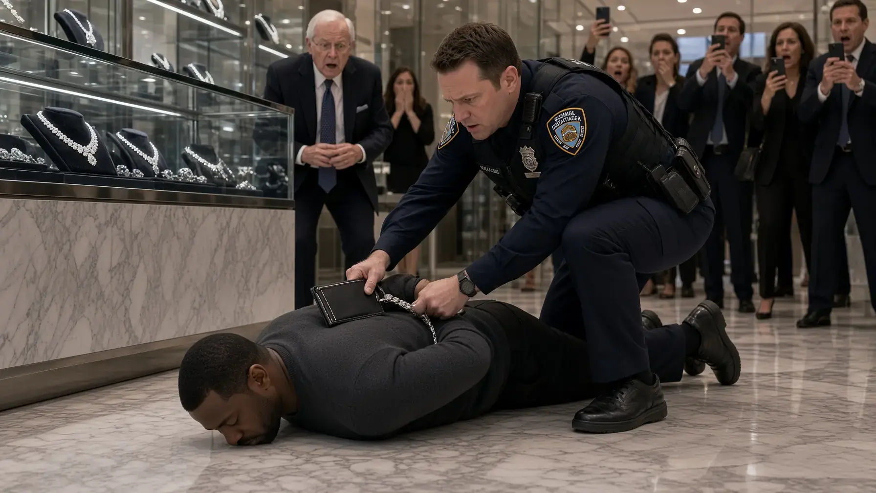 Police Slammed a Black Man to the Floor of a Luxury Jewelry Store — Then the Owner Saw the Name on His Private Appointment