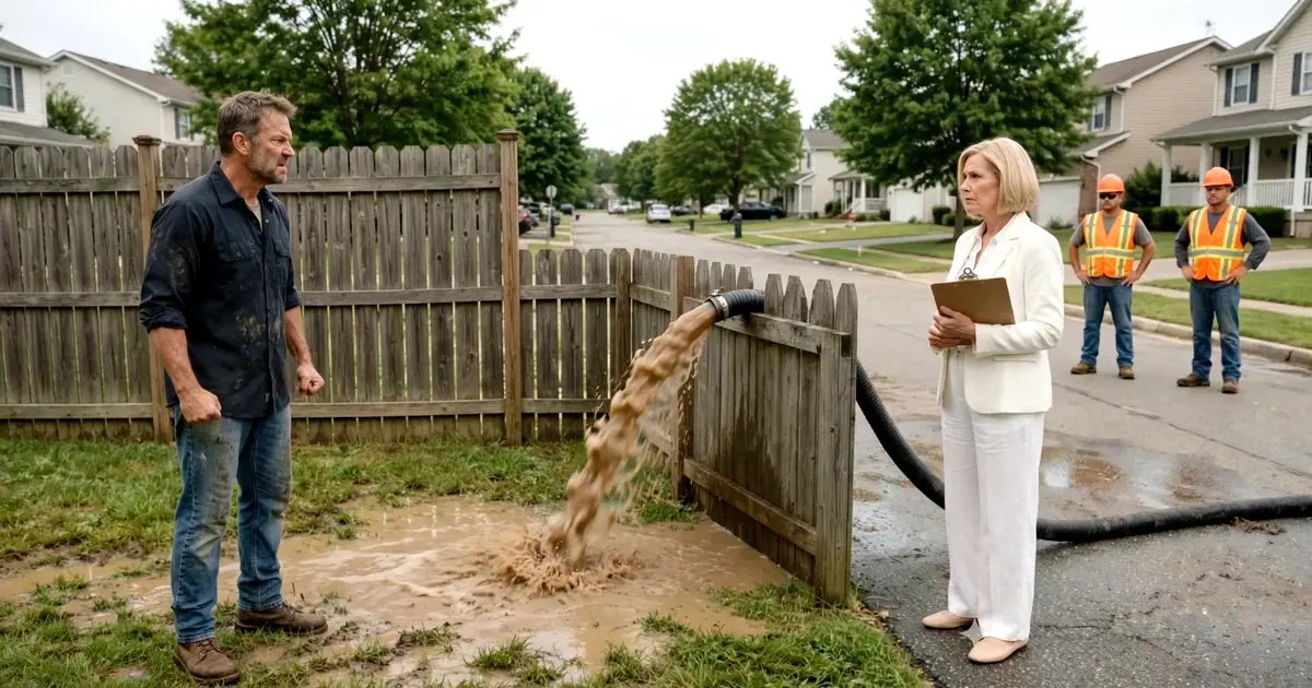 HOA Kept Dumping Floodwater Into My Yard — So I Legally Redirected It to Their Clubhouse