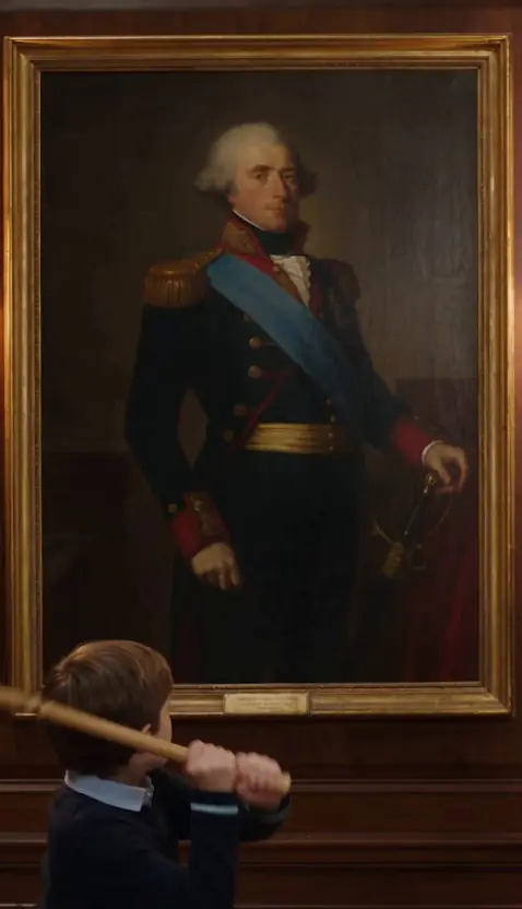 I Thought The Locked Library Held My Family’s Financial Secrets… But When My Seven-Year-Old Son Smashed A Hole In The Antique Portrait, I Realized The People I Trusted Had Been Hiding A Hostage.