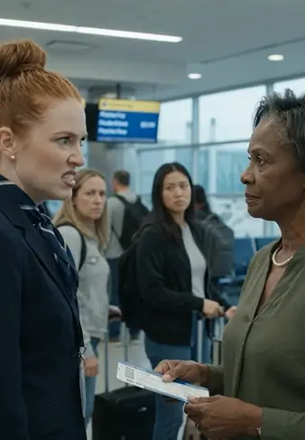 The Arrogant Ground Agent Tried To Humiliate An Elderly Passenger, But When The Captain Walked Up, His Shocking Salute Exposed A Massive Corporate Conspiracy