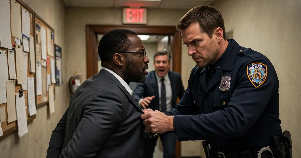 The Officer Handcuffed the Quiet Man in the Expensive Suit—Then the District Attorney Walked In and Asked, “Do You Have Any Idea Who You Just Arrested?”