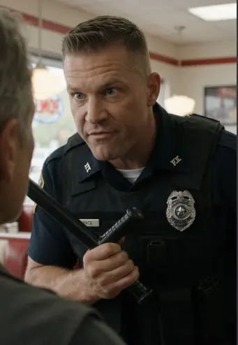 The Fake Officer Pressed His Baton Against My Chest, Until He Realized Who Blocked The Garage Doors