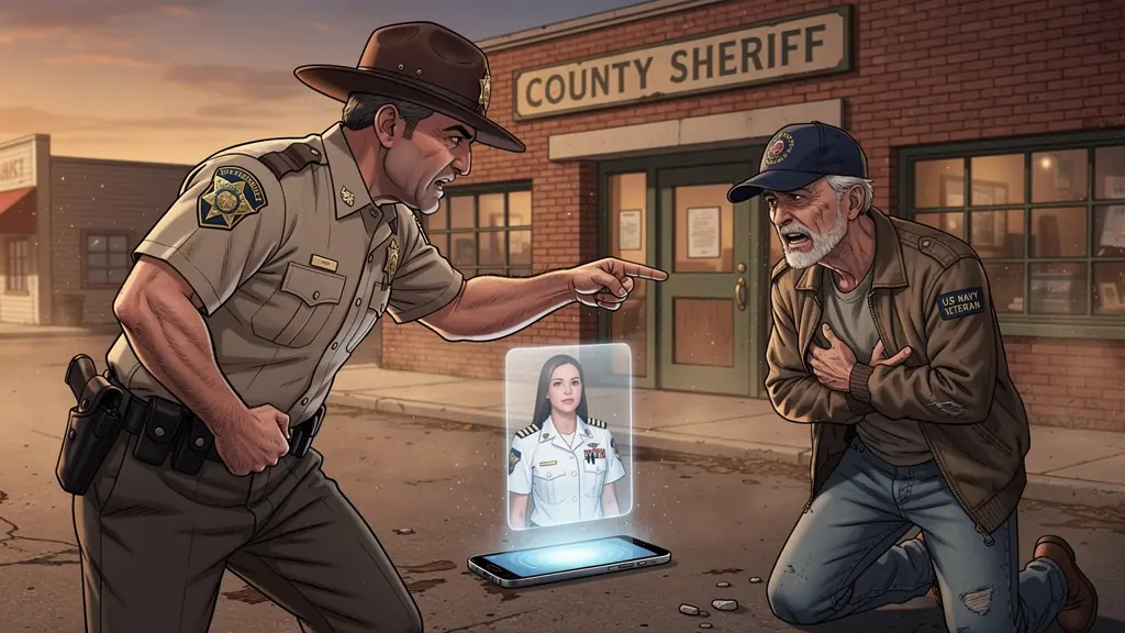 The Local Sheriff Fractured My Skull Over A Diner Booth While My Navy Commander Daughter Listened In Absolute Silence