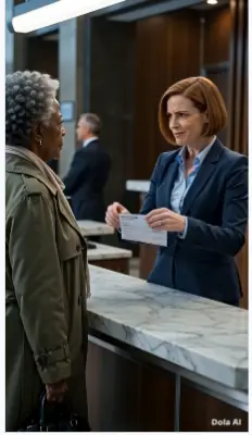 A Bank Manager Tore Up Dr. Evelyn Carter’s $50,000 Hospital Check and Called Security Before Verifying a Single Detail. Thirteen Minutes Later, the Private Elevator Opened—and the CEO’s First Word Turned the Entire Lobby Silent.