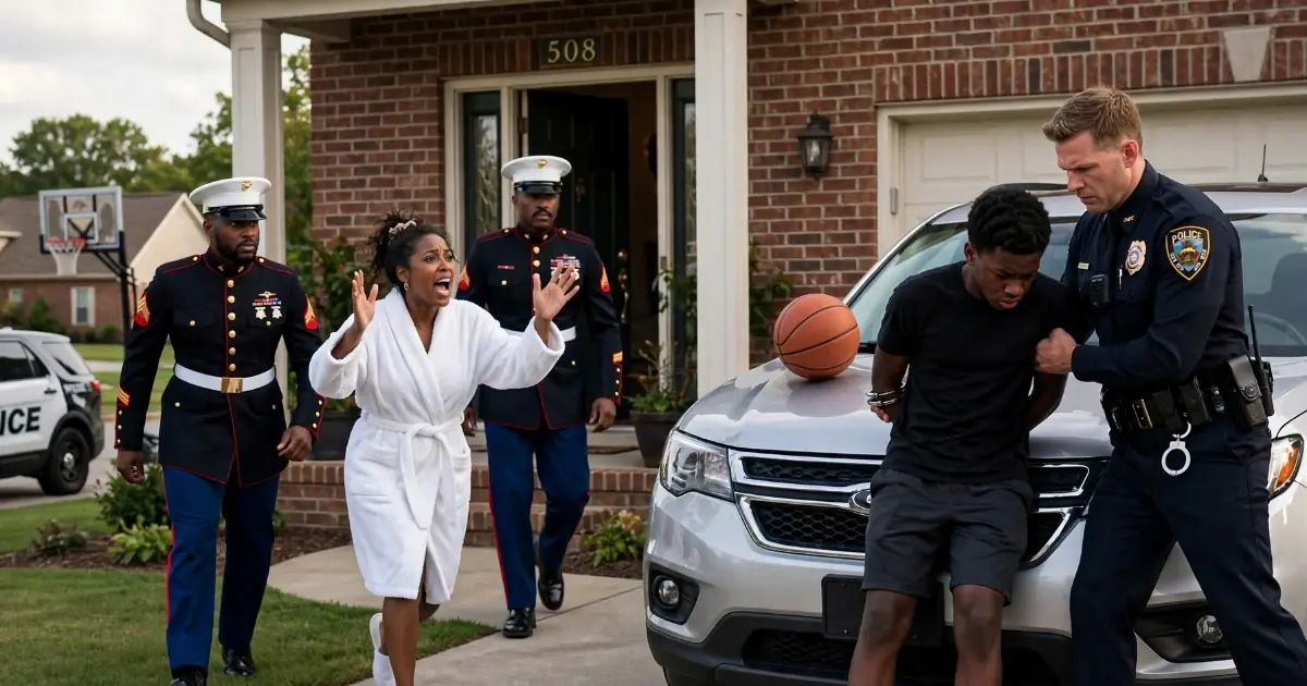 Cop Tells Teen "Stop Resisting" In His Own Yard, Then His Marine Family Steps Out