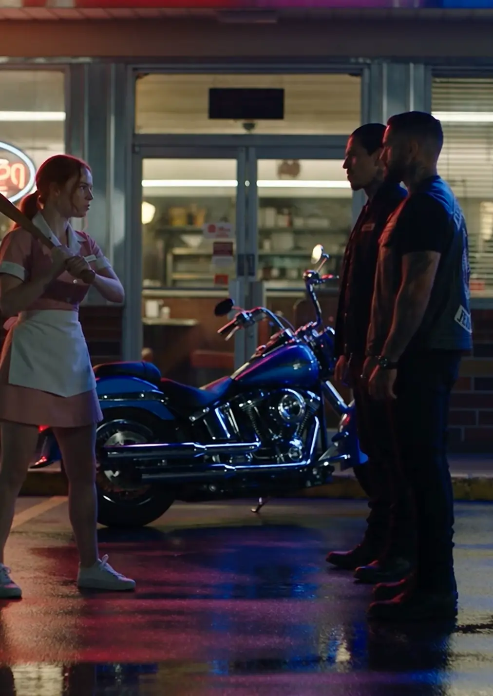 ROAR IN THE NEON NIGHT: BLOOD ON BLUE CHROME