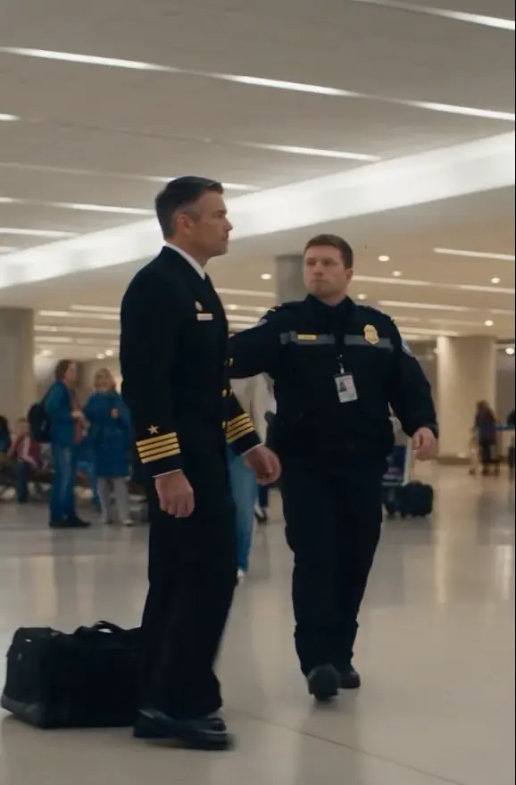 An Airport Cop Handcuffed a Navy Captain for “Stolen Valor”—Then Every Radio in the Terminal Asked One Question He Couldn’t Explain and the Crowd Stopped Filming