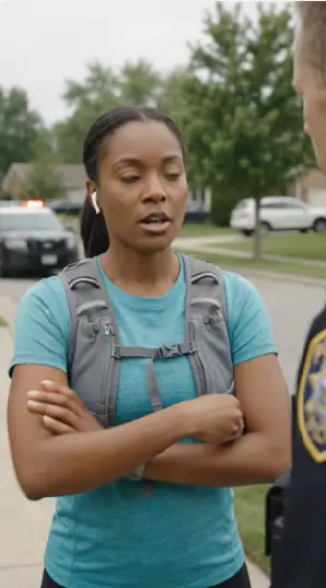 Officer Stopped a Woman While She Was Jogging — Minutes Later, He Realized She Was His New Boss