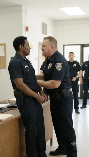 Cops Handcuffed the Man in Uniform at Their Own Station — Then the Commissioner Asked Who Had Arrested the New Chief
