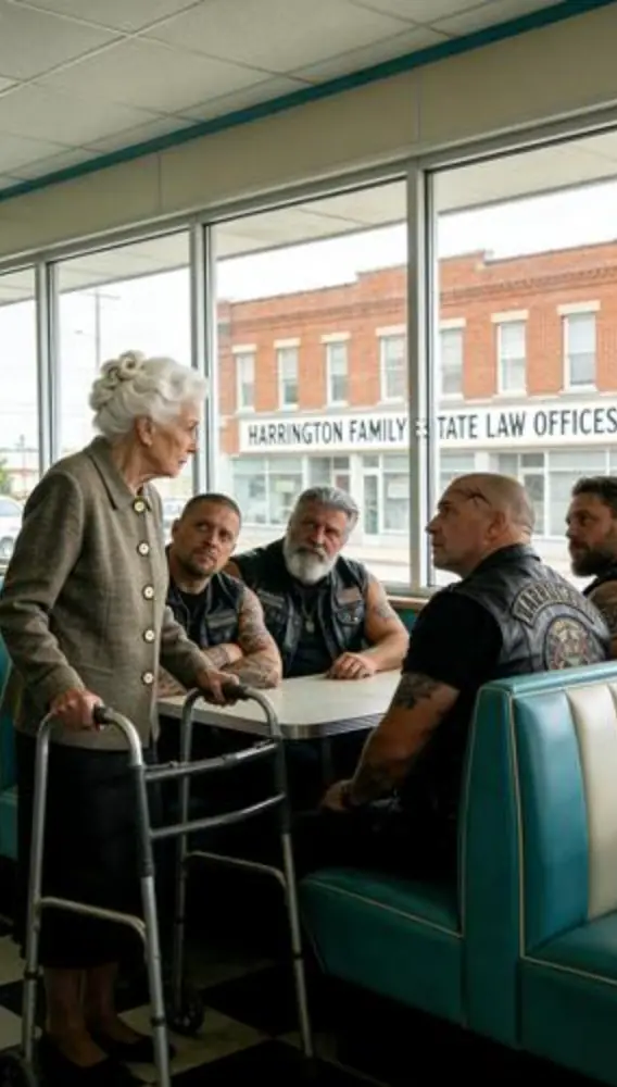 The Old Woman Asked Four Bikers To Pretend They Were Her Sons — But The Secret She Carried Into That Diner Changed Their Lives Forever