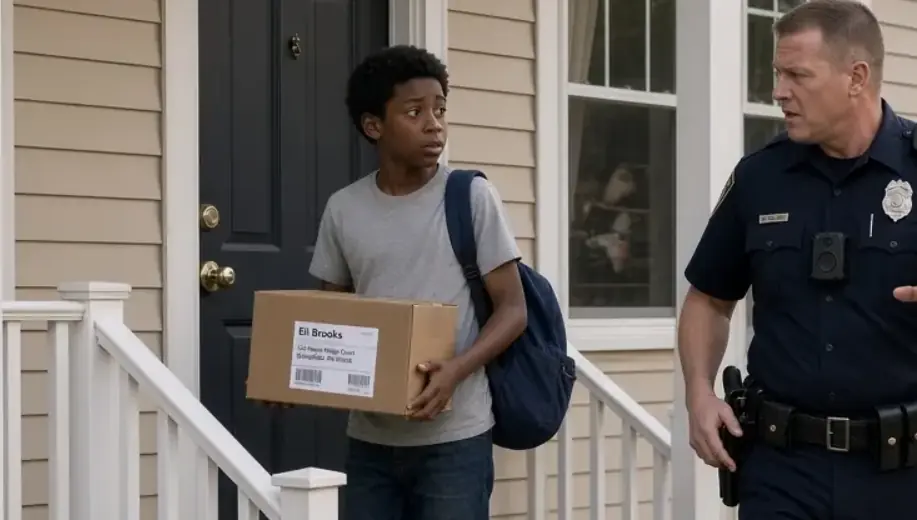 The Officer Thought The Black Boy Was Stealing A Package | Then His Little Brother Told The Truth