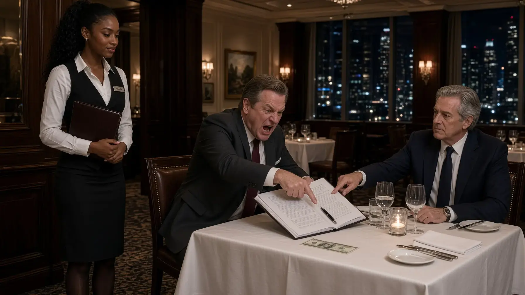 BUSINESSMAN HUMILIATED A BLACK WAITRESS WITH A FRENCH CONTRACT — THEN SHE FOUND THE ONE WORD HE HOPED NOBODY WOULD TRANSLATE