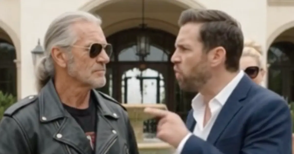“You’re Too Poor to Be Here!” — Rich Couple Mocked a Biker, Then Learned He Owned It All
