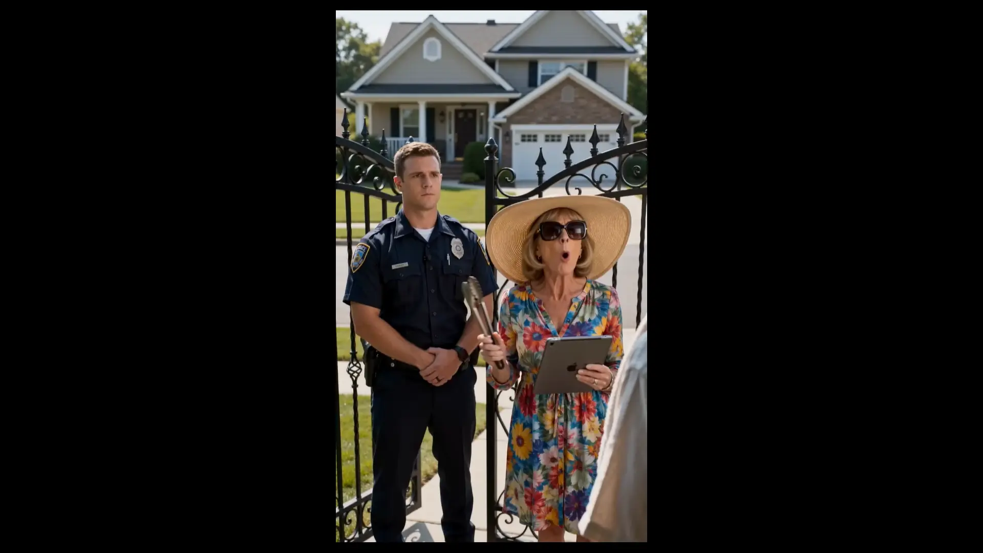 HOA Karen Called the Police to Humiliate a Quiet Neighbor Over a Tiny Porch Repair — But She Had No Idea the Woman Standing Beside Him Was Actually the Police Chief in Disguise
