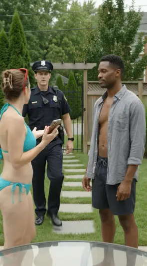 The white woman marched through my backyard gate, pointed at me in front of my children, and ordered me to get out of the swimming pool before she called the police.