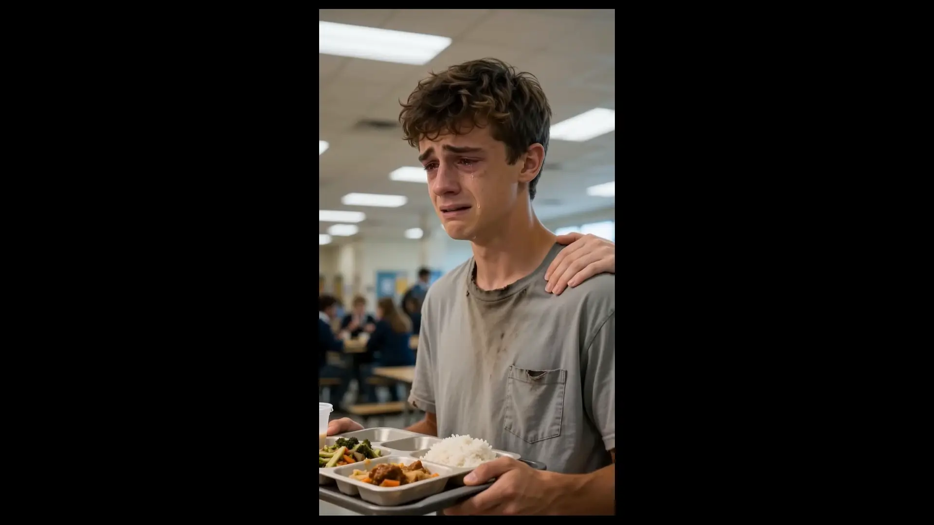 A Poor Student Couldn’t Afford His Lunch at School, Until a Beautiful Girl Secretly Paid His $1.84 Bill—What Happened Next Made Him Break Down in Tears