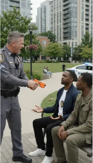 A Rookie Cop Aimed a Taser at Two Men on a Park Bench — Then One Said, “Make Sure Your Camera Catches This Part.”