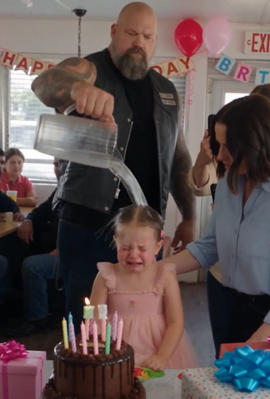 I Slapped the Biker Who Drenched My Daughter at Her Birthday Party. The Four Seconds That Destroyed Him Were Chosen by Someone I Loved