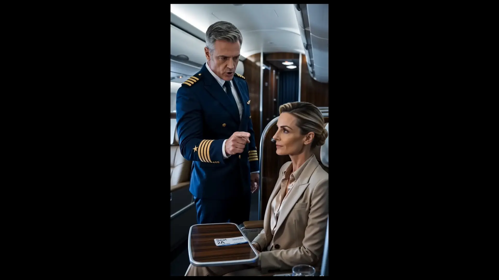 A Pilot Demands Unconditional Obedience from the Wrong Passenger, Realizing Too Late That Seat 2A Signs His Paychecks