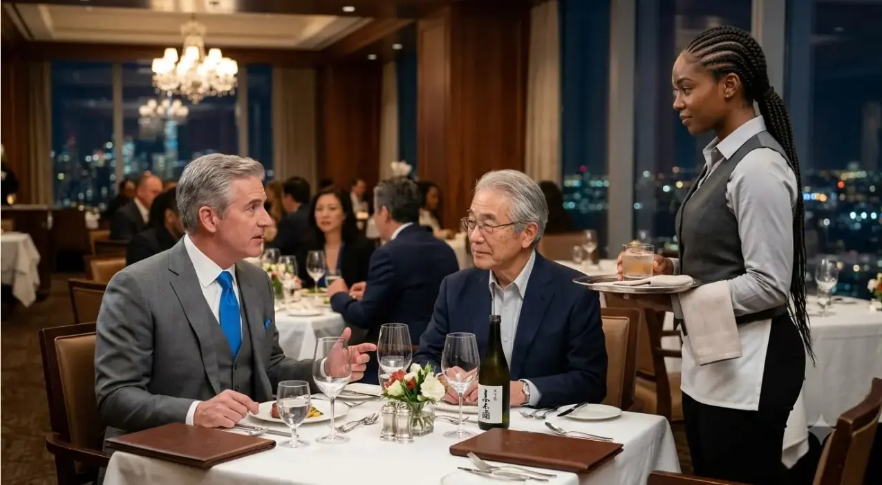 A Millionaire Bet $250,000 That a Waitress Couldn’t Speak Japanese — Then the Japanese Chairman Stood Up
