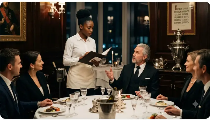 The Russian Billionaire Shamed the Waitress in Russian — Then She Used the Name Only His Father Was Allowed to Call Him