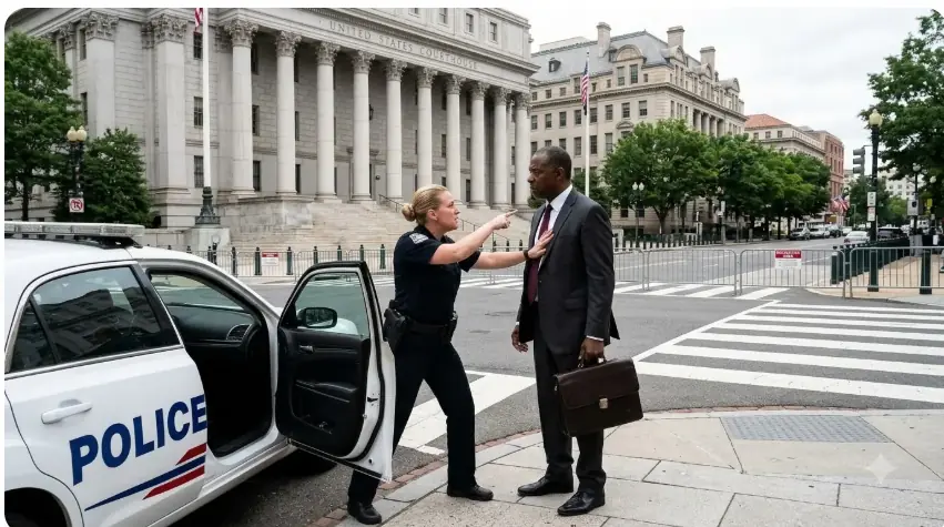 Female Cop Slapped a Man Outside a Federal Courthouse — Then the Live Broadcast Refused to Cut Away