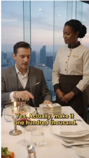 Millionaire Bet $100K a Black Waitress Can't Speak Chinese — Her Reply Makes the Whole Room Stand Up
