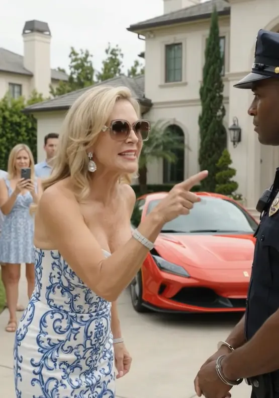 She Had a Man Handcuffed Beside His Own Ferrari—Then He Asked One Question That Left Her Speechless